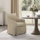 London - Upholstered Skirted Dining Arm Chair by Unique Piece Furniture