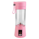 Portable Juicer Blender USB Rechargeable Juicer Cup Fruit Baby Food Mixing Machine w/ 6 Blades Powerful Motor