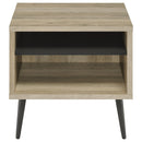 Welsh 2-piece Coffee and End Table Set Distressed Pine