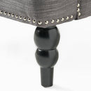 Harrison Tufted Club Chair with Button Tufted Back and Birch Wood Legs by HouseOfZazla