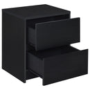 Geary - 2 Drawer Nightstand With LED Lights And USB Charging Ports by HouseOfZazla