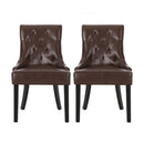 Cheney Contemporary Dining Chair Tufted Upholstery (Set of 2)