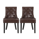 Cheney Contemporary Dining Chair Tufted Upholstery (Set of 2) by HouseOfZazla