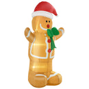 HOMCOM 6ft Christmas Inflatable Gingerbread Man