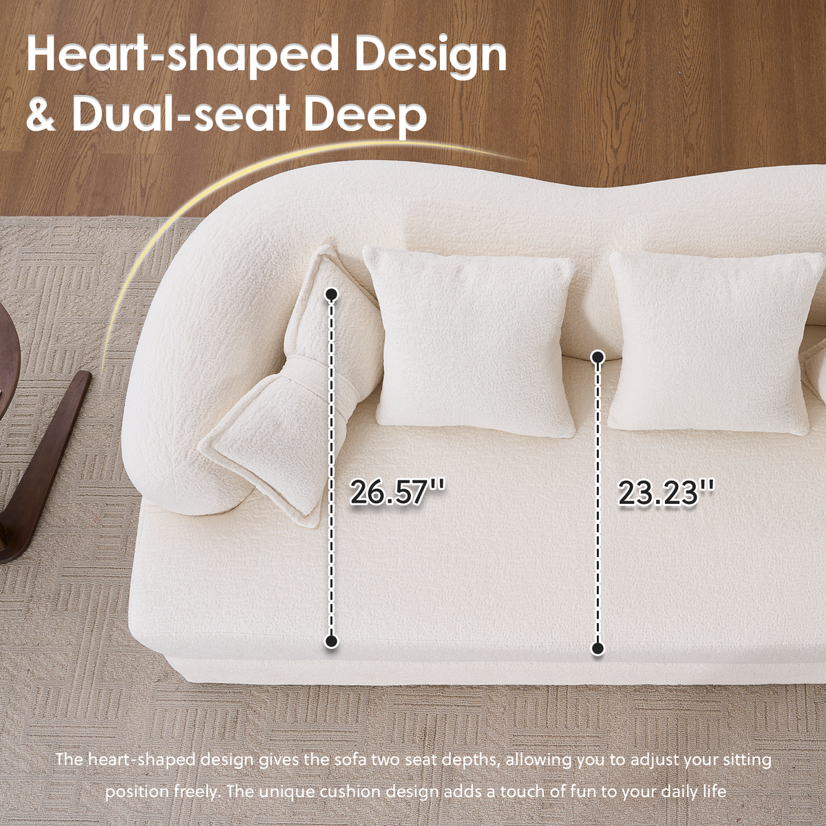 2-in-1 Foldable Sofa Bed with 4 Pillows, photo 6 of 10