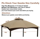 Replacement Canopy Top for Lowe's Allen Roth Heavy Duty 10x12 Gazebo by HouseOfZazla