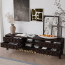Media Console With 4 Drawers And Cable Management by Unique Piece Furniture