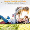 60" x 78" Waterproof Picnic Blanket Handy Mat with Strap Foldable Camping Rug for Camping Hiking Grass Travelling