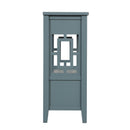 36" Farmhouse Pine Wood Console Table Entry Sofa Table with 4 Drawers & 1 Storage Shelf for Entryway Living Room Bedroom Hallway Kitchen (Blue)