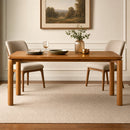 70.28" Rubber Wood Dining Table
