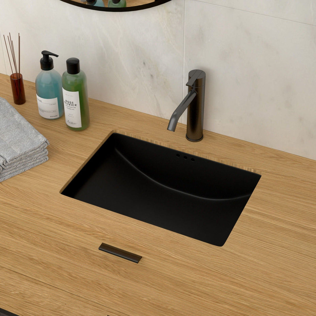 Modern Ceramic Undermount Bathroom Sink With Overflow, High Quality, photo 29 of 40