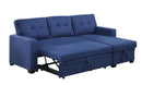 Upholstered Pull Out Sectional Sofa With Chaise by HouseOfZazla