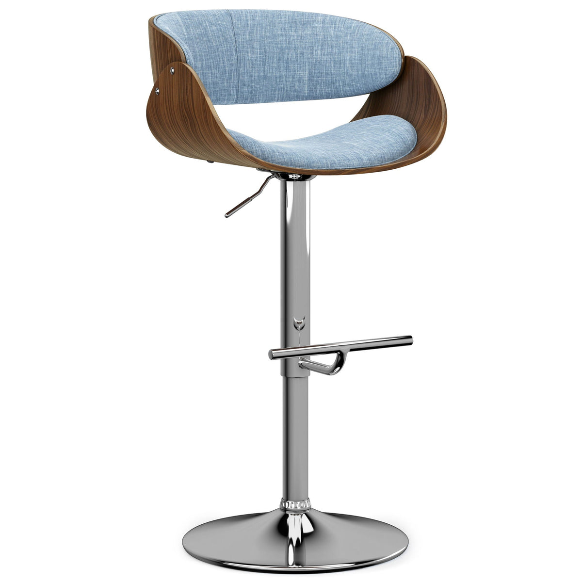 Amery - Mid Century Modern Adjustable Swivel Bar Stool, photo 2 of 36