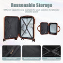 14'/20' 2-Piece Beige ABS Spinner Wheel Luggage Set