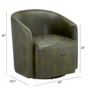 Ardena - Modern Swivel Barrel Chair by HouseOfZazla