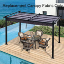 Replacement Canopy Top Cover Fabric For Outdoor Patio Retractable Pergola Sun-Shelter Canopy by HouseOfZazla
