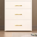 Compact 3 In 1 Vanity Desk With Open Top Mirror, Glass Desktop, 5 Height - White by HouseOfZazla