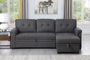Lucca - Reversible Sleeper Sectional Sofa With Storage Chaise by HouseOfZazla
