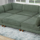 Armless Chair For Living Room - Sage by HouseOfZazla