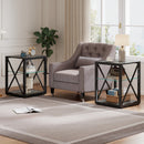 Set of 2 Modern End Tables for Bedroom & Living Room by HouseOfZazla