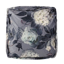 Hazel - Large Square Pouf With Flower Print by Unique Piece Furniture