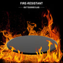 38.6" Round Tempered Glass Table Top Glass Beveled Polished Edge by HouseOfZazla
