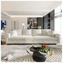 Deep Seat Convertible Sofa With Soft Pillows And Ottomans by HouseOfZazla