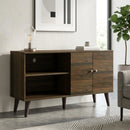 Amidon - TV Stand, With 2 Storage Shelves And 1 Cabinet by Unique Piece Furniture