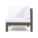 OANA 5-Piece V Shape Sofa Set, White by HouseOfZazla