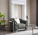 Sophisticated Accent Chair - Gray by HouseOfZazla