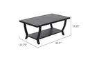 Jarvis 2-Piece Aluminum Sofa Set with Coffee Table