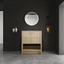 Modern Freestanding Bathroom Vanity With 2 Soft Closing Doors by HouseOfZazla
