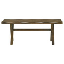 Alston 47-inch Solid Wood Dining Bench Knotty Nutmeg