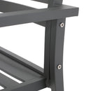 Outdoor Modern Aluminum Dining Chair (Set of 2), Gun Metal Gray