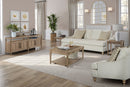 Loveseat Reversable Cushion With 2 Pillows - Off White by HouseOfZazla