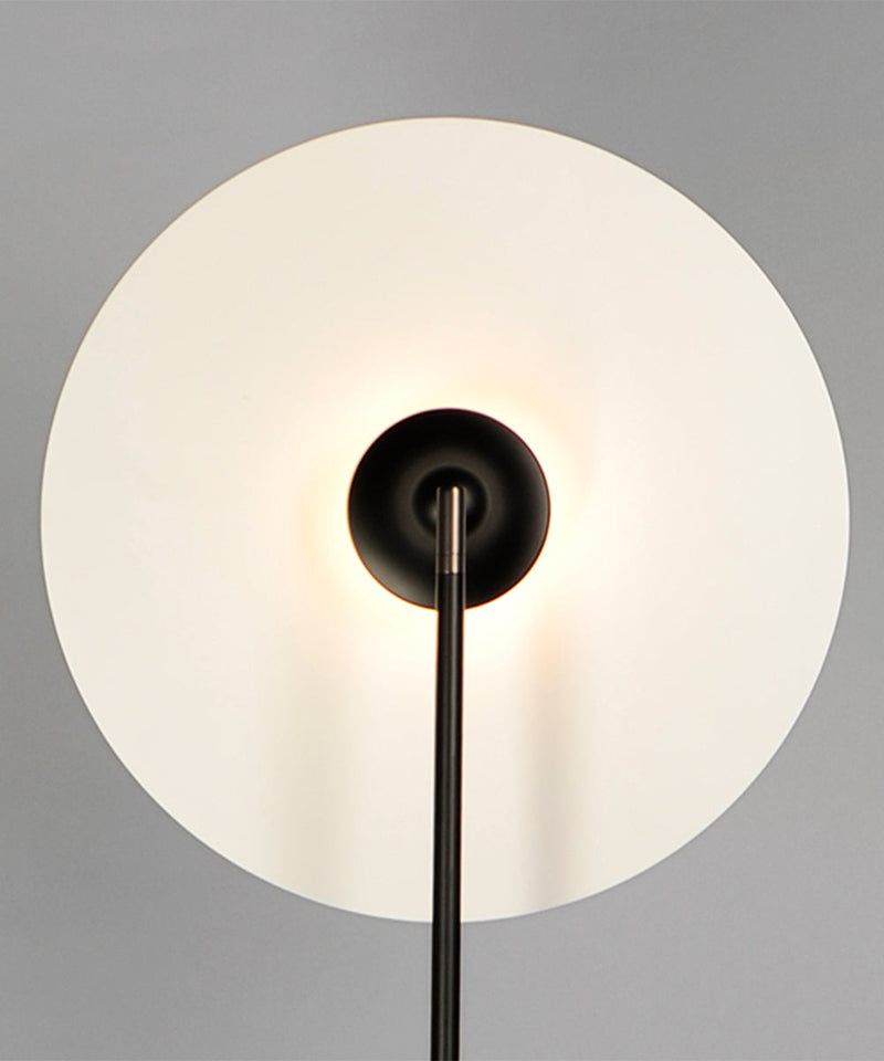 Radar 65"H 1-Light LED Floor Lamp Light Fixture Black and White Finish by ET2