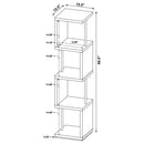 4 Tier Bookcase With Accents