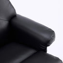 Upholstered Heated Massage 360° Swivel Accent Chair With Ottoman by HouseOfZazla