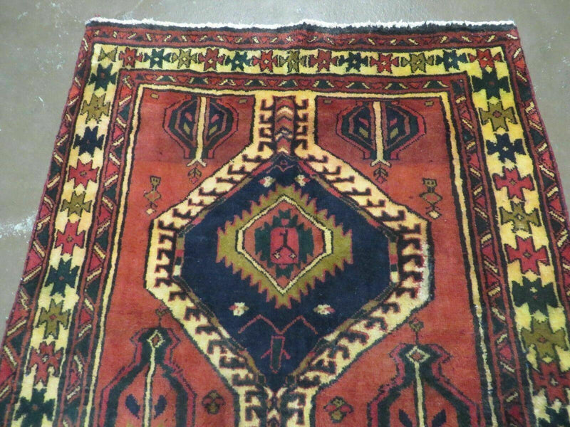 3' 4"X 7' Antique Handmade Turkish Wool Rug Organic