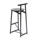Modern Bar Stools With Backrest For Kitchen (Set of 3) by HouseOfZazla