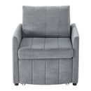 Upholstered Convertible Sleeper Sofa With 5 Position Backrest, Side Pockets, Storage by HouseOfZazla