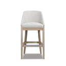 Newport 30.5" Coastal Curved Back Upholstered Barstool