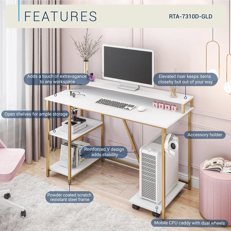Techni Mobili Industrial Writing Desk, photo 3 of 10