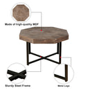 Wood Octagonal Vintage Patchwork Coffee Table by HouseOfZazla