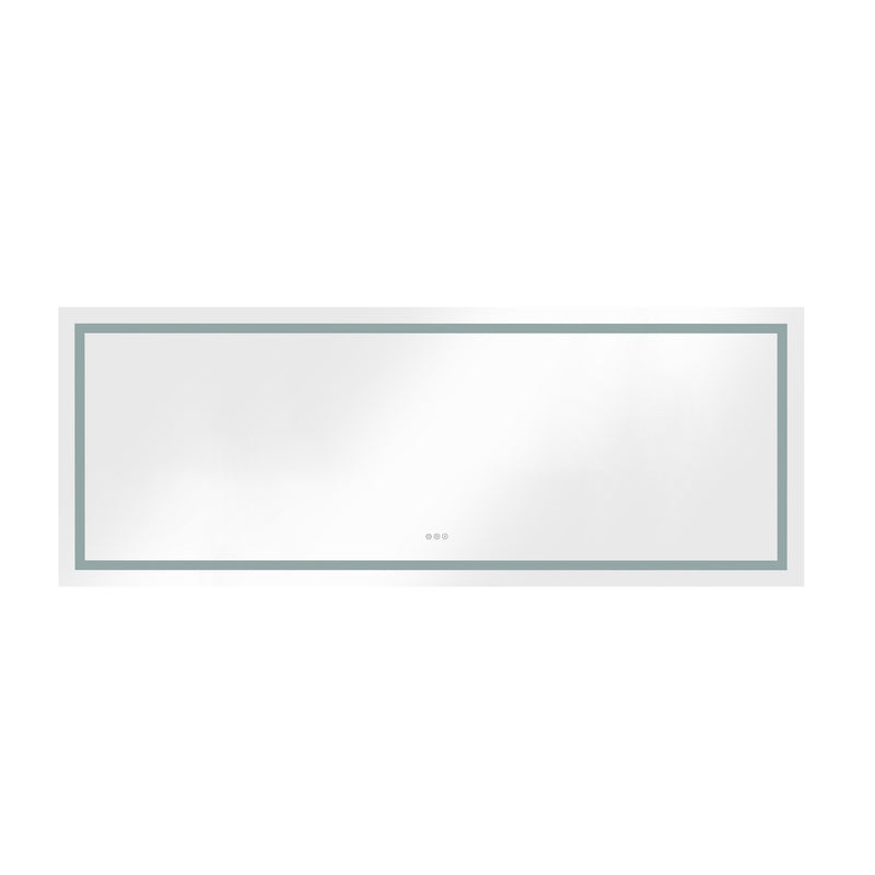 96 x 36 Inch LED Bathroom Mirror with Front and Backlight, photo 2 of 7