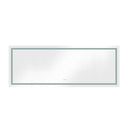 96 x 36 Inch LED Bathroom Mirror with Front and Backlight