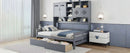 Daybed With All-In-One Cabinet And Shelf