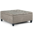Harrison - Upholstered Coffee Table Storage Ottoman by Unique Piece Furniture
