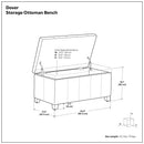 Dover - Upholstered Storage Ottoman Bench by Unique Piece Furniture