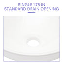 Modern Ceramic Circular Vessel Bathroom Sink